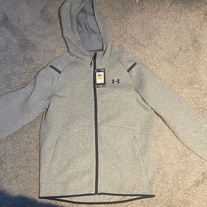 Under Armour Kids Full-Zip Gray Hoodie